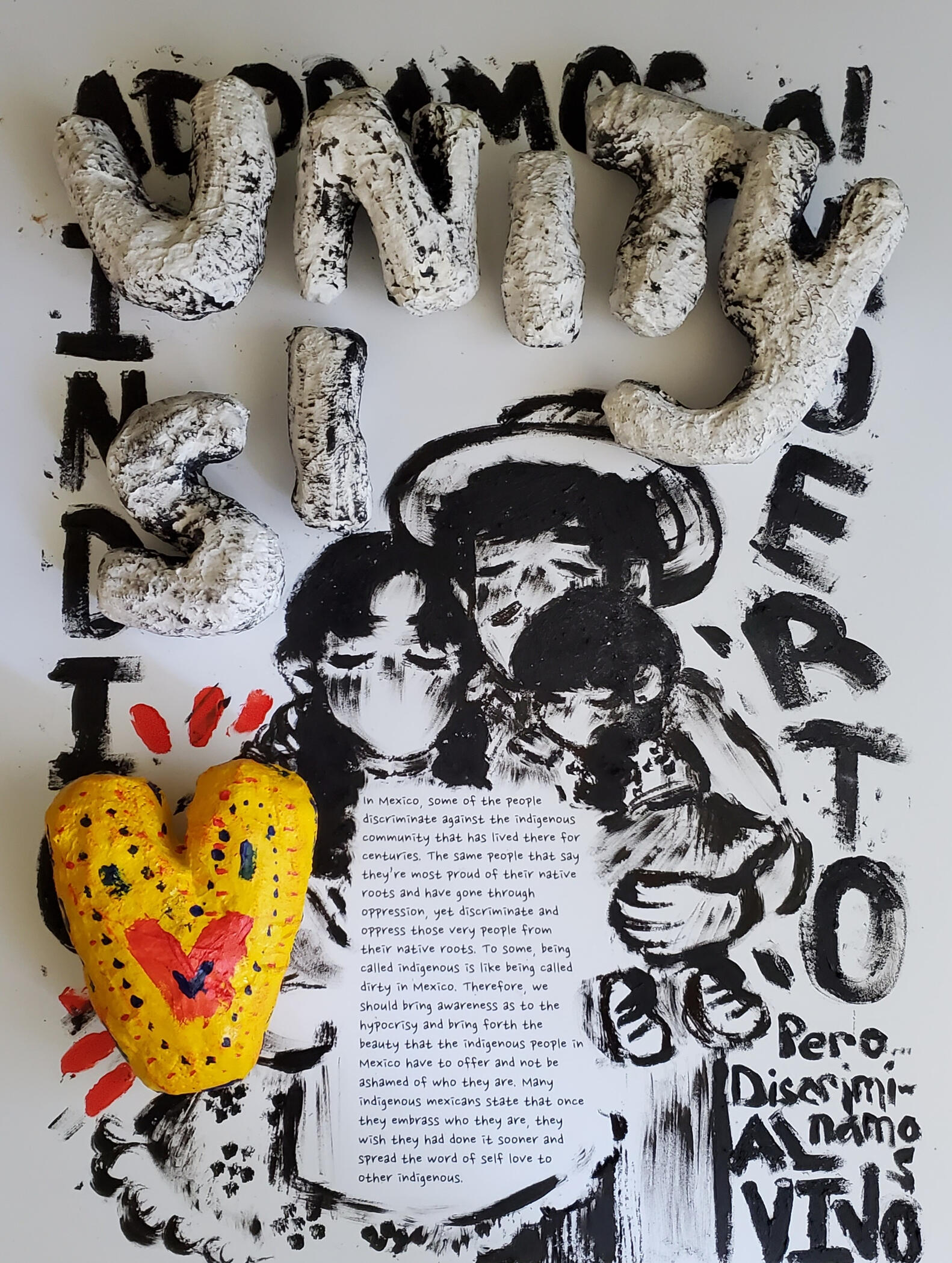 'Unity is Love' Art Piece {Mix Media}